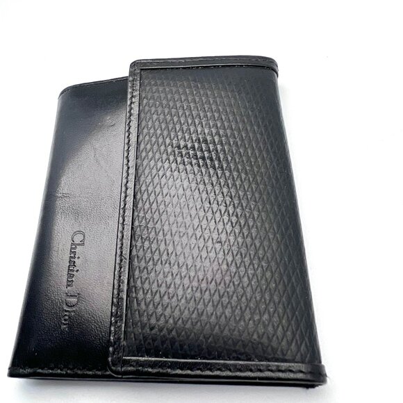 Vintage Christian Dior Calfskin Leather Key Holder Wallet Spain - Picture 3 of 12